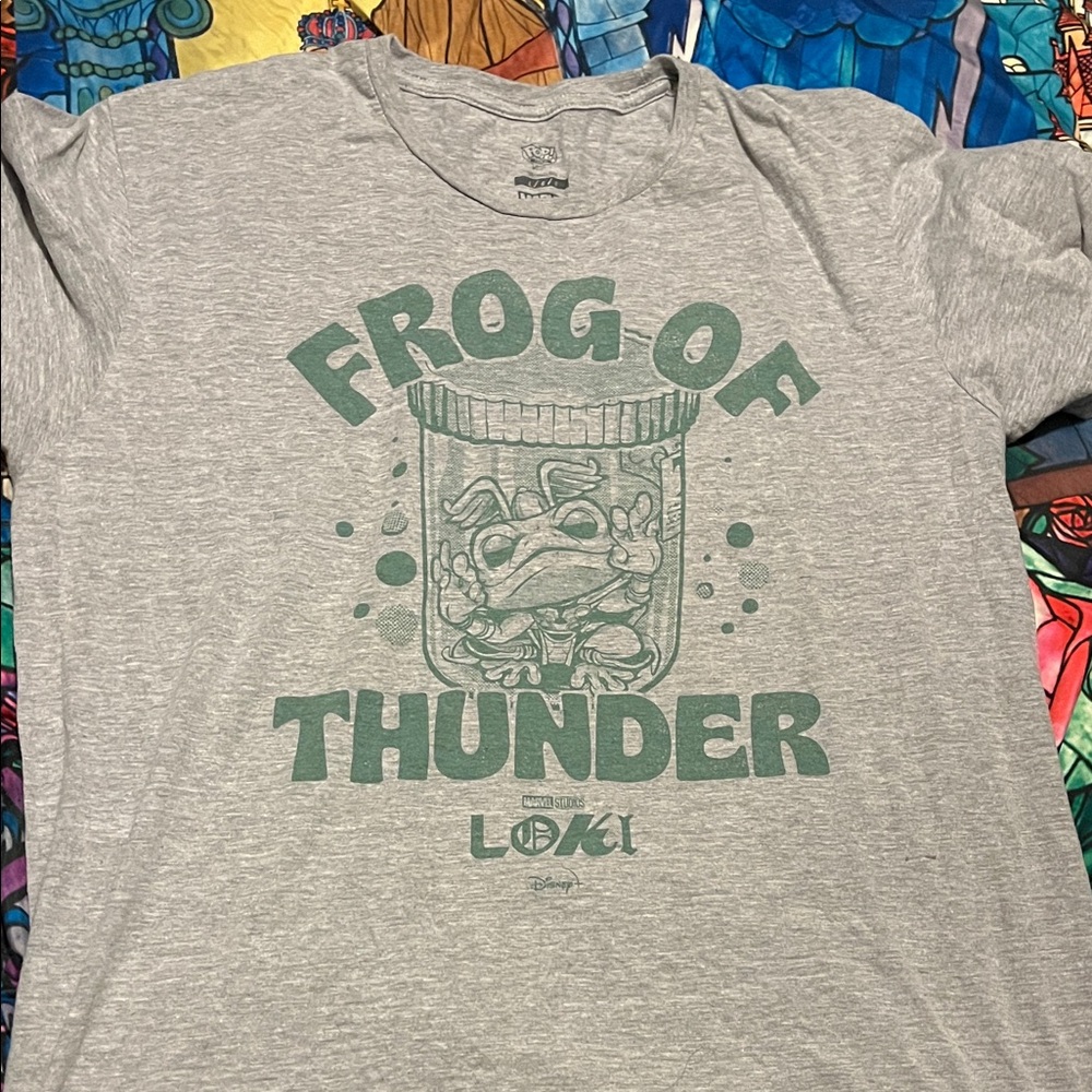 Disney Gray "Frog of Thunder" Loki Graphic Tee